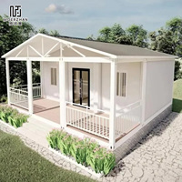 Maison mobile pliable à double aile durable de 20 pieds légère pour auberge de voyageurs et hôtel économique
