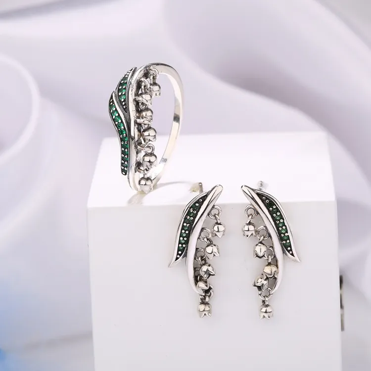 Mới Đến Đồ Trang Sức Nóng Đặt Bán Buôn Bộ Đồ Trang Sức Sterling Silver Cao Chất Lượng Đối Với Dịp