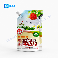 16 Oz 500Ml Food Grade Clear Drink Vloeibare Uitloop Zakje Vruchtensap Verpakking Tuit Zakje-Plastic-Voor-Sap