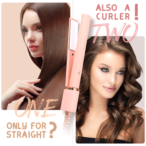 PRITECH مفتاح دوار مكواة فرد الشعر بكرة صغيرة حجم المدمجة حديد مسطح السفر المحمولة مكواة فرد الشعر - Product Image 3