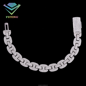 กำไลข้อมือเพชรโมอิสซาไนต์ VVS พร้อมใบรับรอง GRA ชุบทอง 18K เงินแท้ 925 ผ่านการทดสอบเพชร มีสินค้าในสต็อก ของขวัญสไตล์ฮิปฮอป - Product Image 5