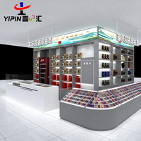 Meuble de présentation de cigares et tabac pour magasin, design personnalisé, vitrine commerciale pour showroom de cigares