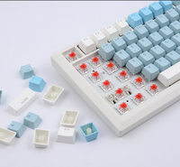 Clavier de jeu portable RGB tri-mode 61 touches, clavier mécanique blanc 60 %, vente flash