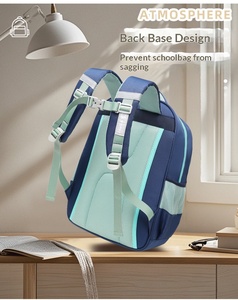 กระเ<span class=keywords><strong>ป</strong></span>๋าเป้นักเรียนโรงเรียนประถม จัดส่งเร็ว กันน้ำ น่ารัก สีสันสดใส ดีไซน์แถบสะท้อนแสง ซิ<span class=keywords><strong>ป</strong></span>หลายช่อง - Product Image 5