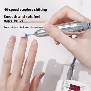 <span class=keywords><strong>Ponceuse</strong></span> et lime à ongles électrique professionnelle 40 000 tr/min en plastique pour manucure et pédicure en salon de beauté - Product Image 2