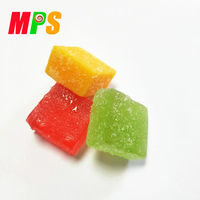 Nieuwe Smaak 6G Gemengde Fruit Smaak Cube Soft Candy Gummy Snoep