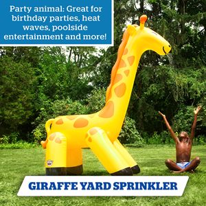 Vente directe : Arroseur gonflable girafe, jouet aquatique pour enfants, idéal pour le jardin et les jeux d'été en extérieur, facile à gonfler et à dégonfler, jeu aquatique. - Product Image 2
