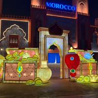 Lampu Lampion Festival Natal Gadis Bertopeng, Tahan Air, Buatan Tangan dari Kain Sutra, Lampu LED, Dekorasi Bunga, Instalasi Seni Taman