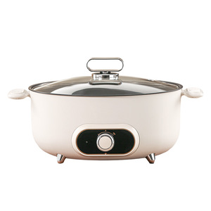 Juego de sartén eléctrica de cocina inteligente, ollas múltiples de acero inoxidable con sincronización preestablecida para cocinar sopa - Product Image 1