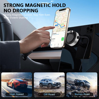 Support magnétique pour téléphone de voiture, ventouse électrique, support pliable, aimant puissant N52, support de téléphone pour tableau de bord et pare-brise intégré