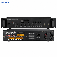 Amplificateur de Système Sonore PA Mixeur Multifonction 6 Zones MP3 BT Tuner FM 100V 70V 4-16Ω, Amplificateur de Puissance Audio 6 Canaux