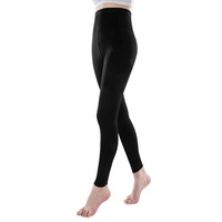 Collants de compression sans pieds pour femmes, mi-cuisses, couleur unie, Classe 1, respirants, absorbants la transpiration, antidérapants, doux, épaisseur moyenne