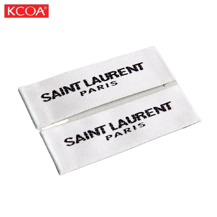 Free Design Service Standard Size Fashion Folded Garment Custom Woven Labels For Clothing