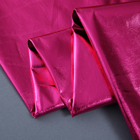 Tissu élastique extensible quadri-directionnel en spandex, brillant, anti-salissure, pour la décoration de vêtements et les jupes de scène, vente en gros, avec marquage à chaud