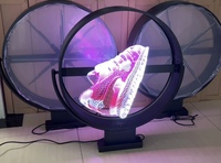 IRTECH Support latéral extérieur étanche 3D hologramme LED ventilateur simple/Double affichage latéral 3D hologramme équipement publicitaire