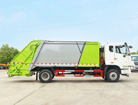 Camion à ordures diesel certifié Euro 5, capacité de 5 m3, compacteur arrière, rapport de compactage 1:3, transmission manuelle, roues motrices 4x2