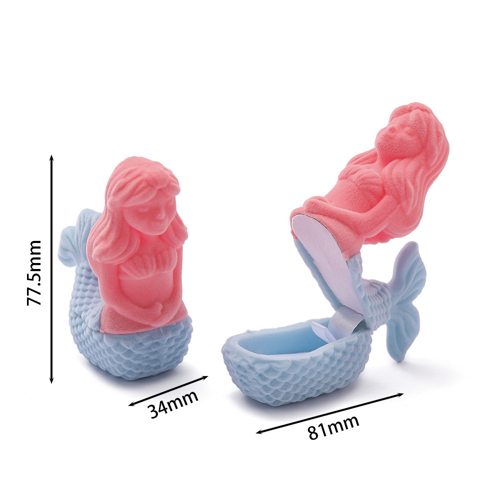 Sirène rose bleu (env.34*81mm)