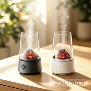 Diffuseur d'arômes portable rechargeable, diffuseur d'huiles essentielles avec lumière LED, réservoir d'eau de 170 ml pour la maison, la chambre à coucher, le bureau - Product Image 1