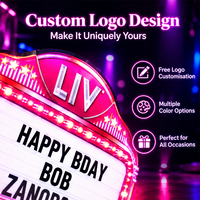 Présentoir de bouteilles LED personnalisé, panneau de service pour bouteilles, accessoires de bar, tableau de messages pour la décoration de boîtes de nuit, mariages, anniversaires et événements