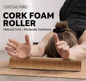 Mini rouleau de massage en liège pour fitness à domicile, entraînement des jambes, relaxation musculaire, bâton de <span class=keywords><strong>yoga</strong></span> - Product Image 1