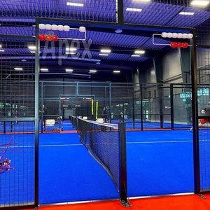 Campo da Padel Indoor Certificato <span class=keywords><strong>APEX</strong></span> CE/FIP con Erba Sintetica Ignifuga - Caratterizzato da Vetrate Panoramiche - Product Image 4