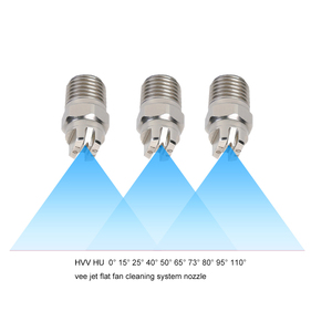 Boquilla de Abanico Plano de Latón y Acero Inoxidable Tipo Vee Jet para Enjuague con Agua 6510 - Product Image 4