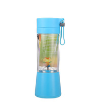 Mixeur-Presse-Agrumes Électrique Portable Rechargeable 380 ml, Mini USB 6 Lames pour Smoothies et Fruits, Sans Fil, Idéal à la Maison