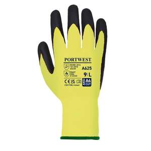 PORTWEST - A625Y8RXL Vis-<b>Tex</b> cut resistant polyurethane yellow/black glove - EAN 5036108217168 GLOVES - Product Image 2