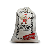 19.7x26.8 pouces lin dessiner chaîne vierge pour Sublimation Santa Sack décorations de Noël pour la maison/cadeau pour décor de vacances