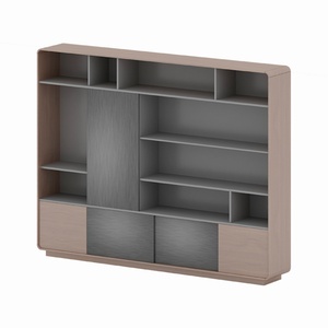 High-End Modern Design Executive Wooden <b>Filing</b> Cabinet for Boss Office Workshop School High-quality Panel Wood <b>Storage</b> Cabinet - Product Image 3