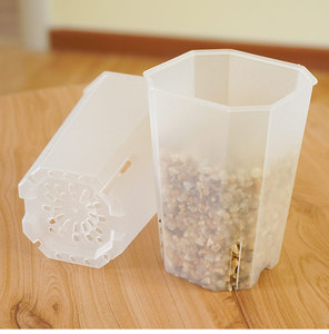 Vasi in Plastica Trasparente Alti Quadrati con Fessure per Decorazione Casa e Giardino, Bonsai, Piante Succulente e Fiori - Product Image 5