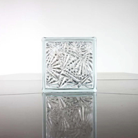 Offre Spéciale 190x190x80MM, Dimensions de prix, mur décoratif, verre de construction, couleur, blocs de verre transparent pour mur