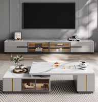 L'usine de Foshan conçoit sur mesure des meubles de salon de table basse en marbre modernes de luxe