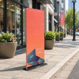 Lightweight Foldable Portable Aluminum <b>Frame</b> Tension Fabric Dye Sublimation Customizable Custom Color Exhibition Booth Fast - Product Image 1