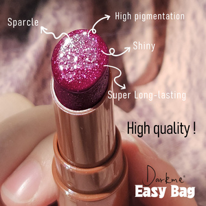Darkme Lot de 2 : Ensemble Rouge à Lèvres Brillant et Crayon Contour des Lèvres, Gloss Solide, Rouge à Lèvres Herbal Pratique pour Sac - Product Image 3