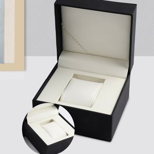 Wholesale Luxury Black Leather <b>Watch</b> <b>Box</b> with Custom Logo Square OEM ODM Luxury Jewelry Packaging <b>Box</b> - Product Image 2