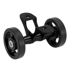 Guardabarros para Bicicleta, Ruedas Dobles Easywheel para Bicicleta Plegable <span class=keywords><strong>Brompton</strong></span>, para Dahon, Negro - Product Image 3