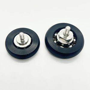 Roulements recouverts de plastique, roulements en PU POM, roulettes à billes en céramique pour portes et fenêtres, roulements de <span class=keywords><strong>poulie</strong></span> sur mesure non standard - Product Image 1