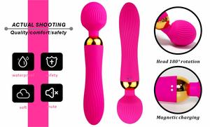 Seksspeeltjes Vrouwelijke Masturbatie Magnetische Dubbele Motor Sterke Trillingen Elektrische Buigbare Av Wamd - Product Image 6