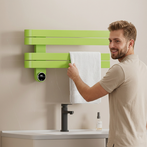 Calentador de Toallas Eléctrico Decorativo BODE <span class=keywords><strong>con</strong></span> Recubrimiento en Polvo y <span class=keywords><strong>Termostato</strong></span> - Product Image 2