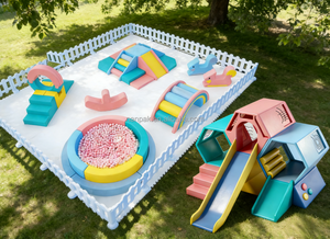 Ensemble de jeux d'<span class=keywords><strong>escalade</strong></span> et de ramper pour bébés, avec piscine à balles, en couleurs pastel, pour événements et locations - Product Image 5