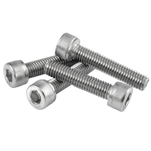 M5 M6 M8 M10 M12 DIN912 304 Stainless Steel A2 Full Thread Hex Drive <b>Socket</b> Cap Head <b>Screws</b> Allen Bolts - Product Image 1