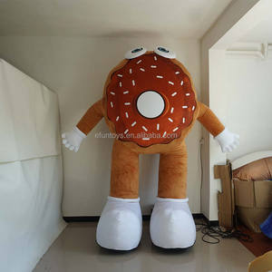 Efun MOQ 1 buah kostum masker donat tiup kustom profesional kostum permen lucu ukuran dewasa untuk promosi Halloween - Product Image 1