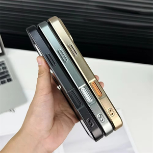 เคสโทรศัพท์หนังหรูหราพรีเมียม ขอบชุบเคลือบผิวสัมผัสพิเศษ สำหรับ iPhone 18 Pro Max 17 Pro 17 Air ป้องกันแรงกระแทก พร้อมแม่เหล็ก - Product Image 2