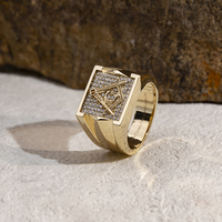 Bague Chevalière Messagerie en Or Massif 14K Messi Gems MSR-1694 pour Homme avec Diamant de Laboratoire Pavé – Bijoux Fins en Gros
