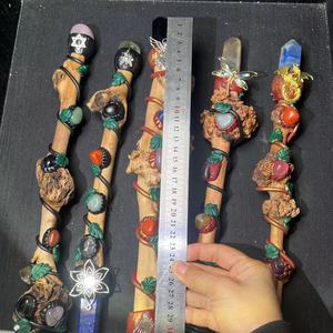 Bacchette <span class=keywords><strong>di</strong></span> Cristallo Levigato per Decorazione, Sette Chakra, Pietre Curative Reiki, Vendita all'Ingrosso - Product Image 5