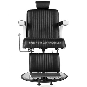 Silla de peluquero Takara Belmont clásica para silla de estilista de barbería Silla de peluquero reclinable hidráulica negra - Product Image 3