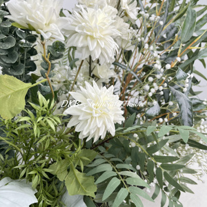 DKB usine gros allée fleurs haute qualité décoration <span class=keywords><strong>de</strong></span> mariage fleurs <span class=keywords><strong>de</strong></span> mariage en soie allée verte <span class=keywords><strong>prairie</strong></span> - Product Image 3