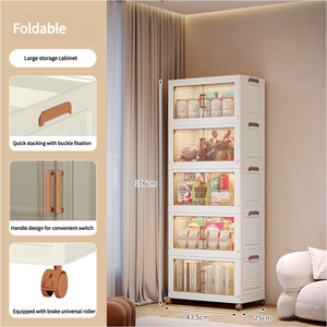 Giá bán buôn nhựa lớn phòng ngủ phòng khách lưu trữ Tủ lưu trữ Thùng Lưu Trữ Đồ chơi hộp lưu trữ <span class=keywords><strong>Stackable</strong></span> tủ quần áo bé tủ quần áo - Product Image 6