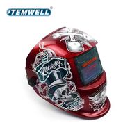 Casque de soudage TEMWELL True Color à assombrissement automatique, teinte variable 4 9 13, 4 capteurs d'arc, MIG TIG, nylon haute résistance ignifuge